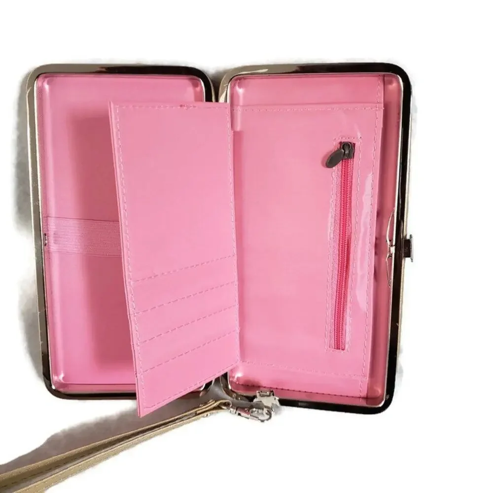 Cell Phone Card Money Holder Women's Wallet With Detachable Wrist Strap